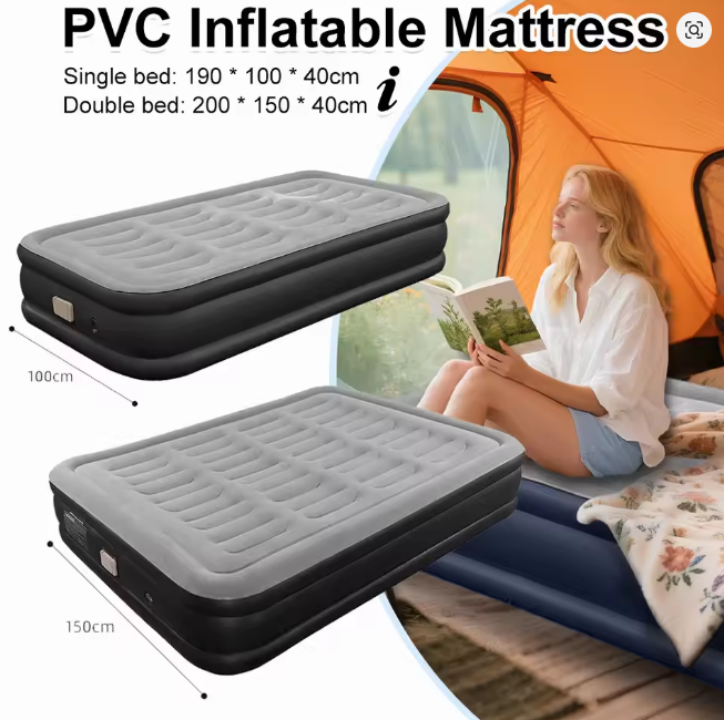 Inflatable Mattress With Built-In Air Pump