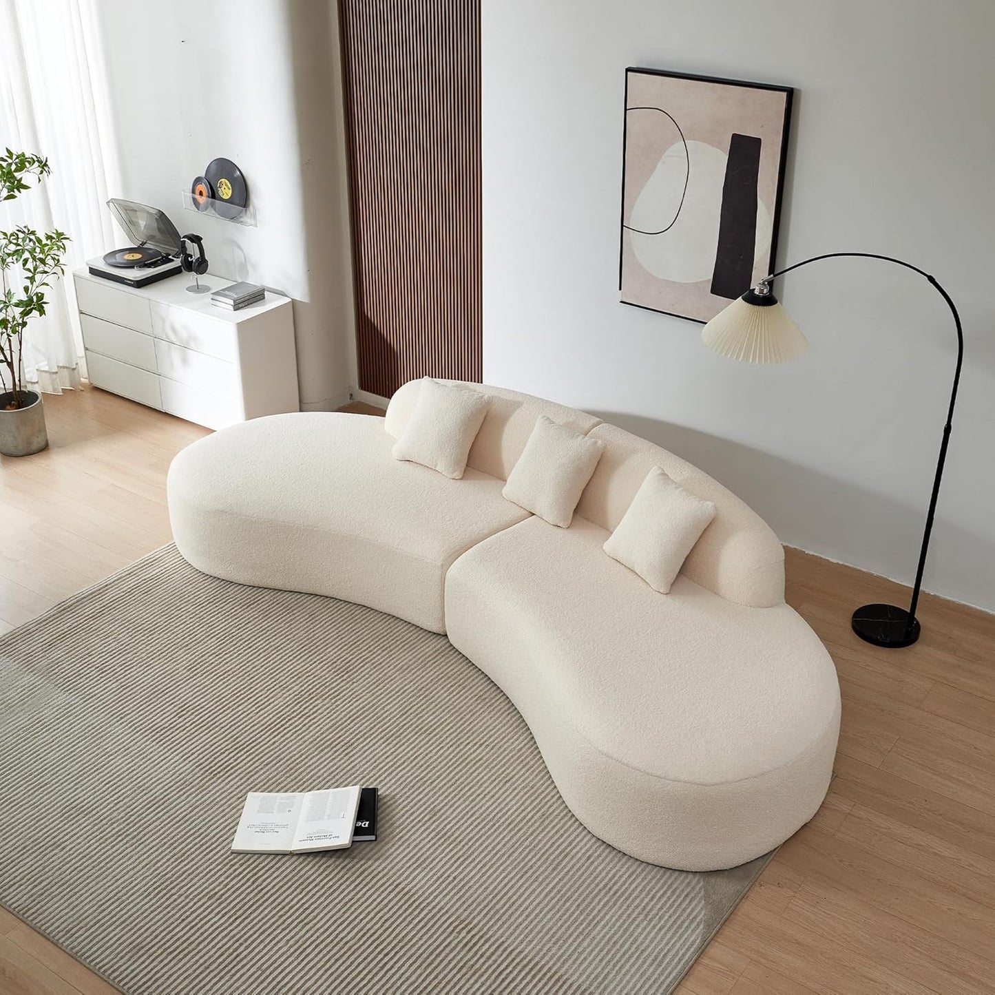Curved Modular Sofa Cloud Velvet Sofa