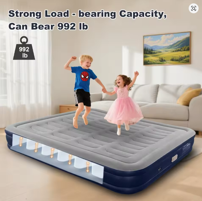 Inflatable Mattress With Built-In Air Pump