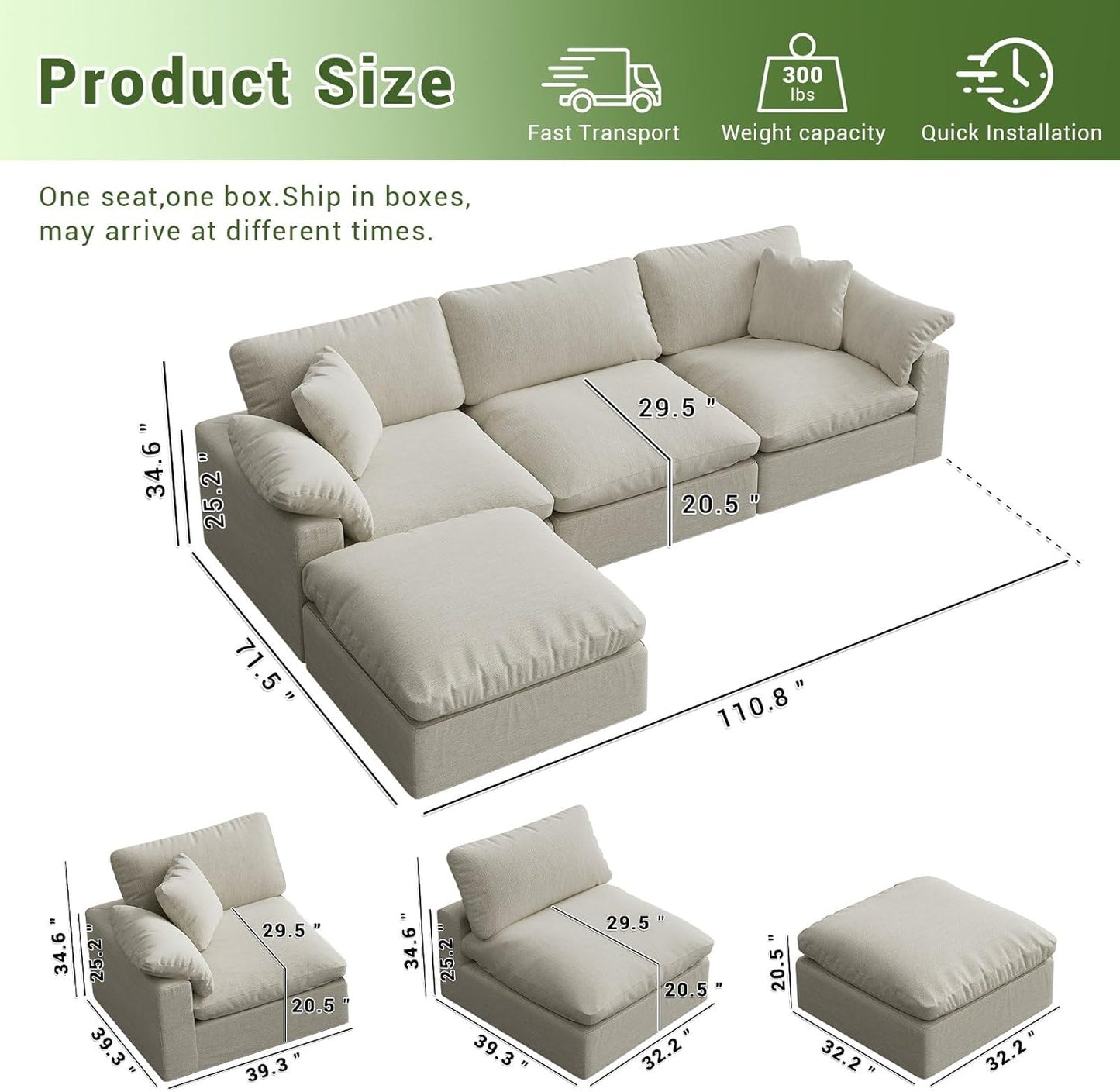 Cloud Modular Sectional Sofa