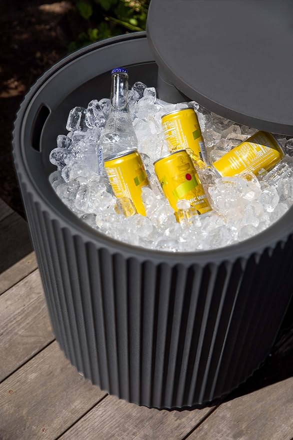 Cooler Side Table - 2 in 1 - Designed for use as Outdoor Side Table
