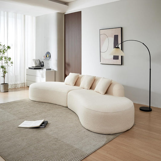 Curved Modular Sofa Cloud Velvet Sofa