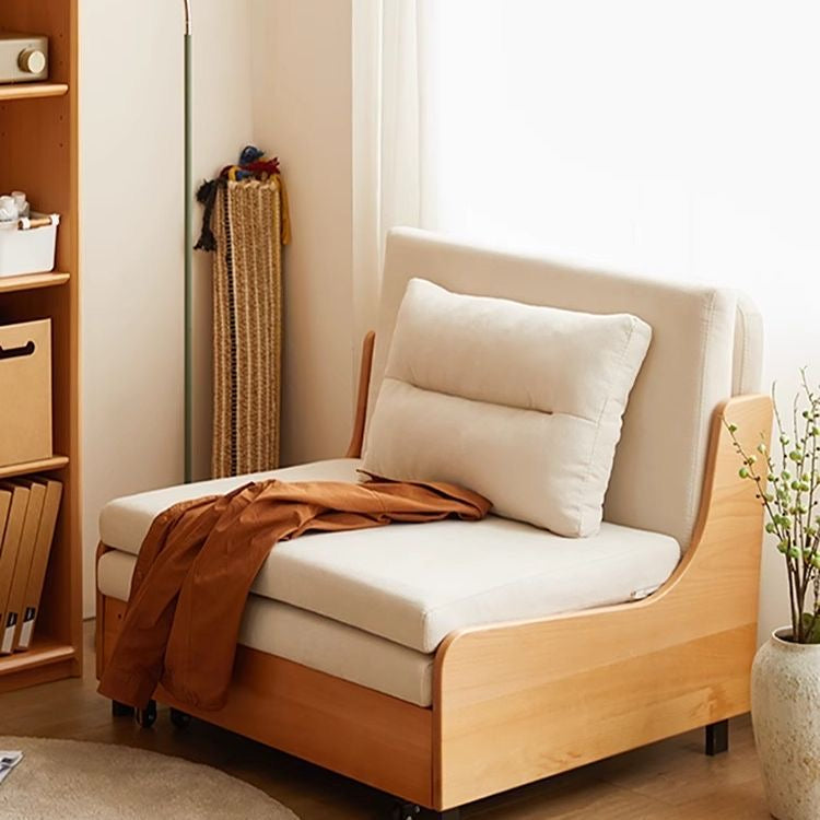 Pull Out Solid Beech Wood Day Bed