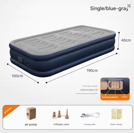 Inflatable Mattress With Built-In Air Pump